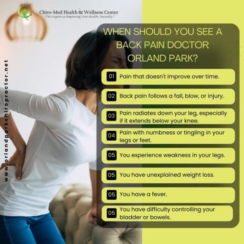 When should you see a back pain doctor Orland Park