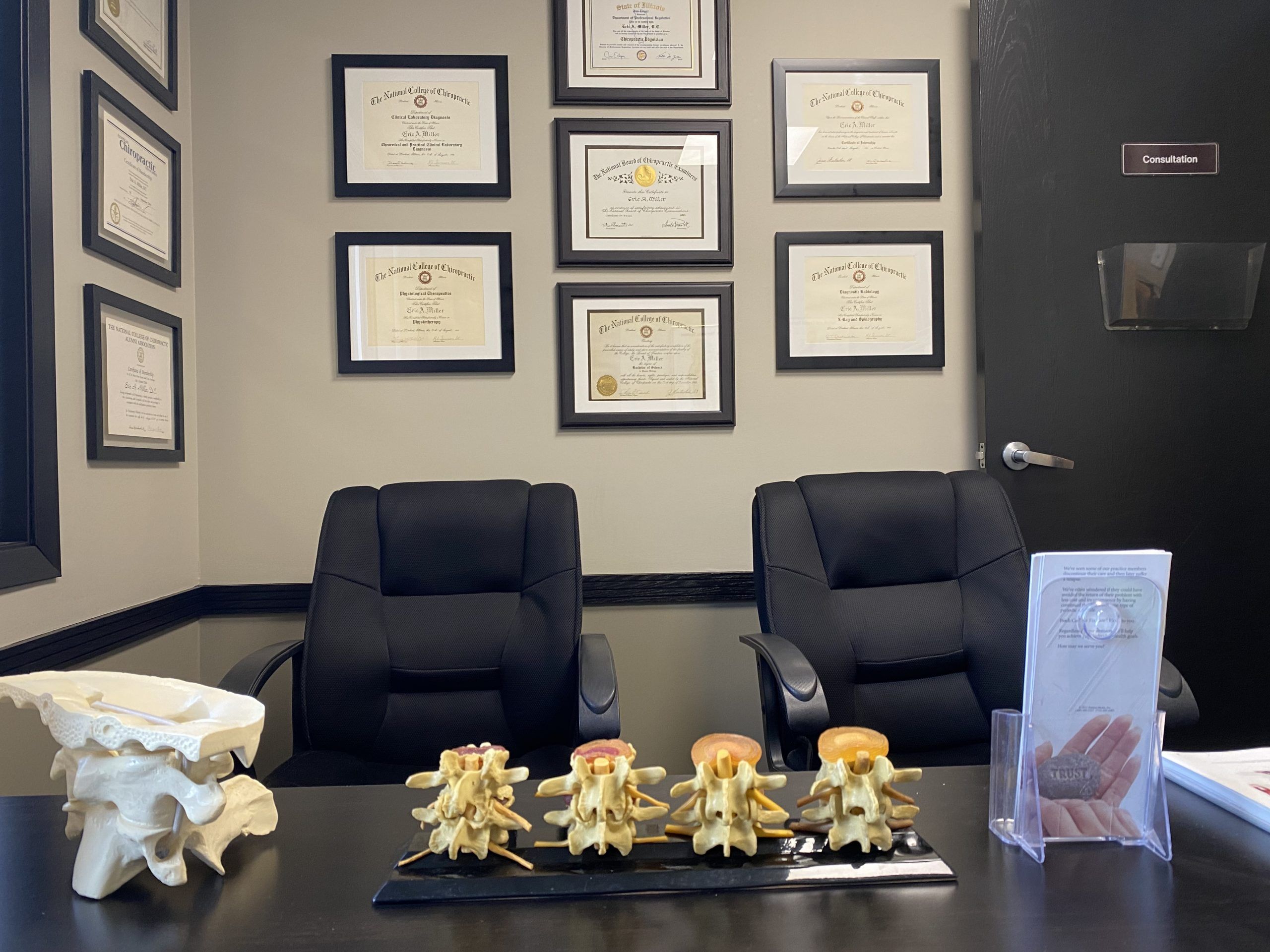 Inside the Chiro-Med doctors' office