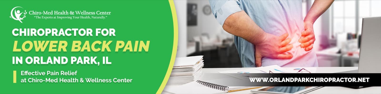 Chiropractor for lower back pain at Chiro-Med in Orland Park, IL